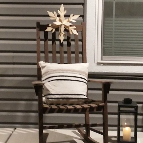 Wood Snowflake - Holiday Decorations - Picture 2 of 4